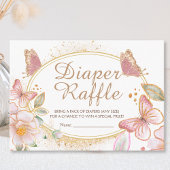 Butterfly Girl Baby Duschkabine Windeln Raffelverp Begleitkarte