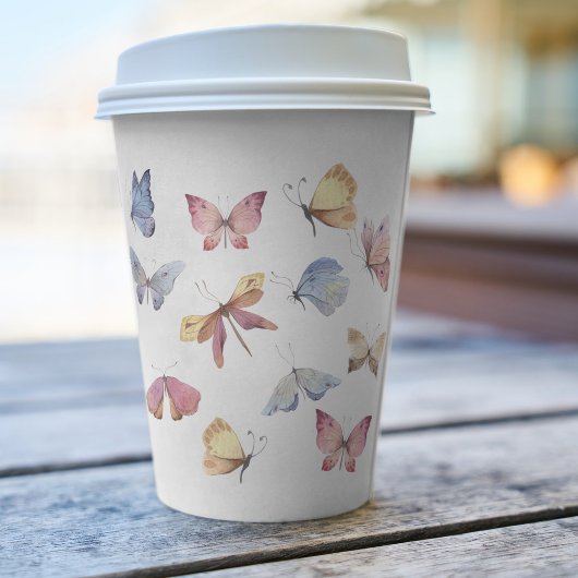 Butterfly Girl Baby Shower Paper Cup Pappbecher