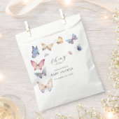 Butterfly Girl Baby Shower Paper Napkin Geschenktütchen (Ausgeschnitten)