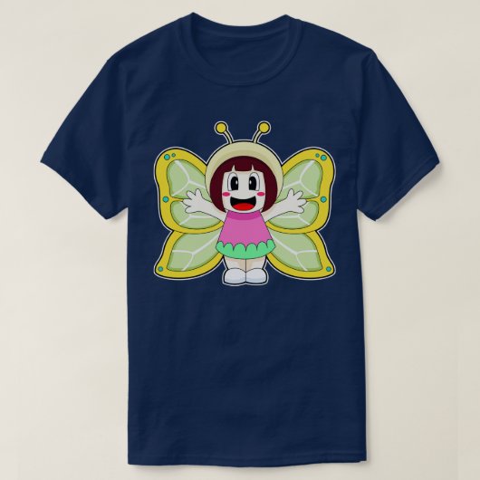 Butterfly Girl Costume T-Shirt (Design vorne)