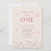 Butterfly Girl Einladung (Vorderseite)