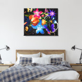 Butterfly Girl-Leinwand Leinwanddruck (Insitu (Schlafzimmer))