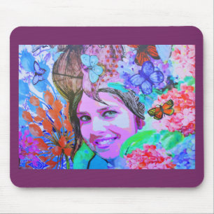 Butterfly-Girl Mousepad