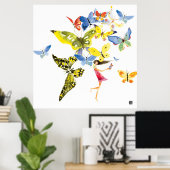 Butterfly Girl Poster (Heimbüro)