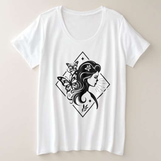 Butterfly Girl Spiritual Magic T-Shirt (Design vorne)