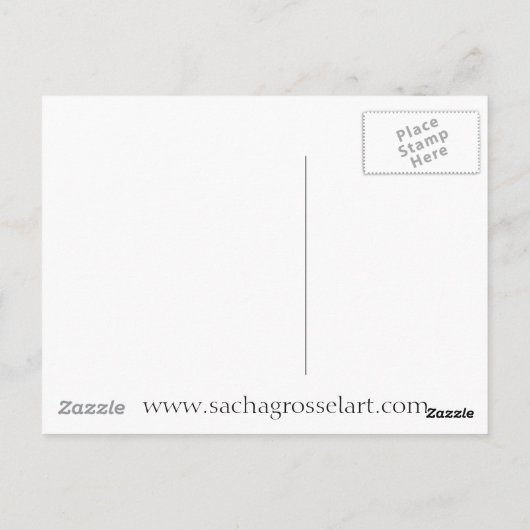 Butterfly Girl über das Original Fantasy Art Postkarte (Rückseite)