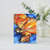 Butterfly Girl über das Original Fantasy Art Postkarte (Stehend Vorderseite)