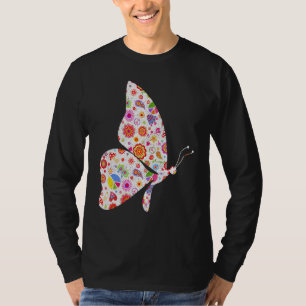 Butterfly Girl Who Lieben Schmetterlinge Niedliche T-Shirt