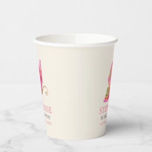 Butterfly Girls Geburtstagsparty Pappbecher (Links)