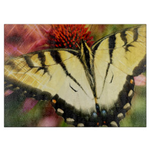 Butterfly Glass Cutting Board Schneidebrett
