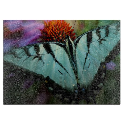 Butterfly Glass Cutting Board Schneidebrett (Vorderseite)