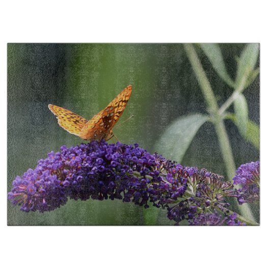 Butterfly Glass Cutting Board Schneidebrett (Vorderseite)