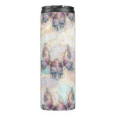 Butterfly-Glitzer Anpassen Name Thermal Tumbler Thermosbecher (Rückseite)