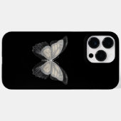 Butterfly-Glitzer Case-Mate iPhone Hülle (Rückseite (Horizontal))