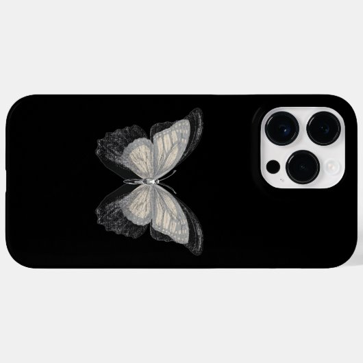 Butterfly-Glitzer Case-Mate iPhone Hülle (Rückseite (Horizontal))