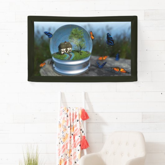 Butterfly Globe Banner (Insitu)