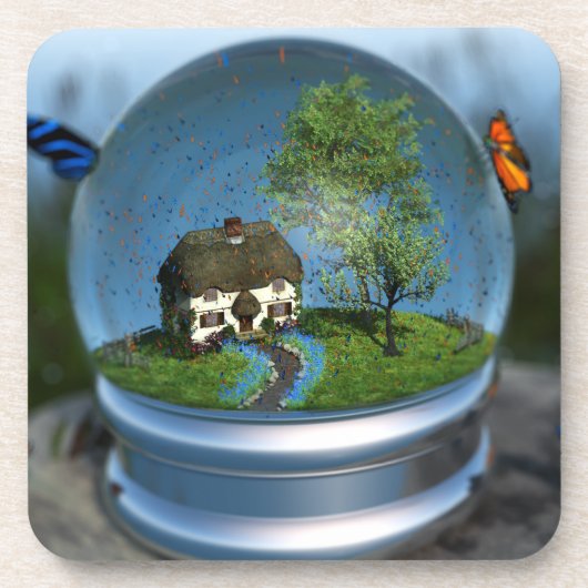 Butterfly Globe Cork Untersetzer (Vorderseite)