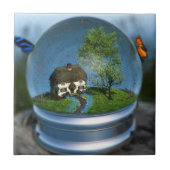 Butterfly Globe Decorative Tile Fliese (Vorderseite)