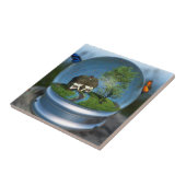 Butterfly Globe Decorative Tile Fliese (Seite)