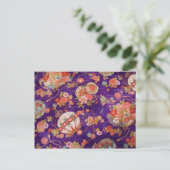 BUTTERFLY GLOBE KIMONO PRINT COLLECTION POSTKARTE (Stehend Vorderseite)