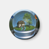 Butterfly Globe Magnet (Vorne)