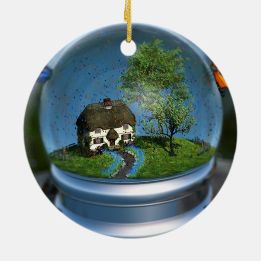 Butterfly Globe Ornament (Hinten)