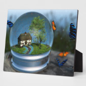 Butterfly Globe Picture Plaque Fotoplatte (Seite)