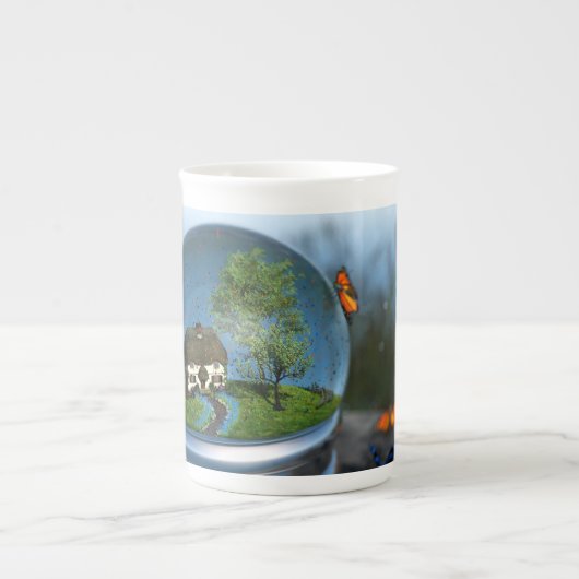 Butterfly Globe Specialty Tasse (Vorderseite)