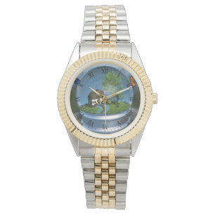 Butterfly Globe Watch Armbanduhr