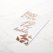 Butterfly Gold Pressheil Tischnummer (Gedreht)