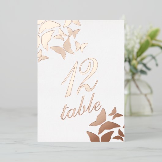 Butterfly Gold Pressheil Tischnummer (Stehend vorne)