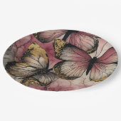 Butterfly grace pappteller (Schrägansicht)