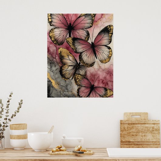 Butterfly grace poster (Küche)