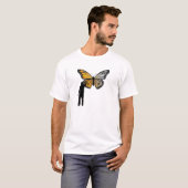 Butterfly Graffiti Funny T - Shirt (Vorne ganz)