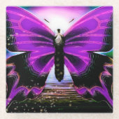 Butterfly Graffitis Glasuntersetzer (Vorderseite)
