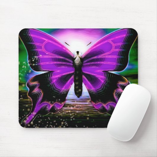 Butterfly Graffitis Mousepad (Mit Mouse)
