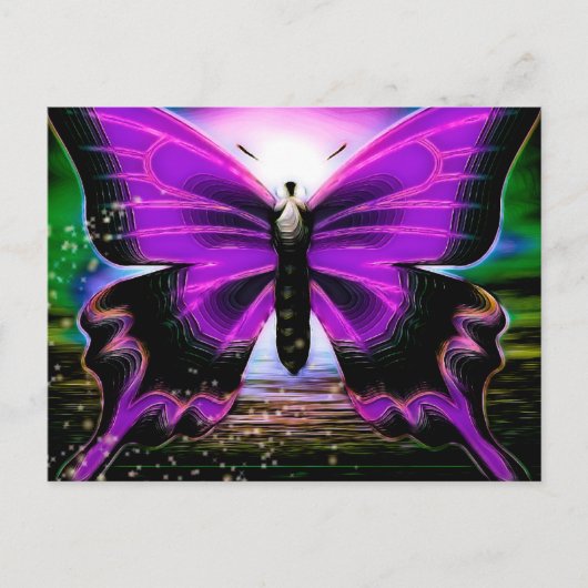 Butterfly Graffitis Postkarte (Vorderseite)