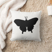 Butterfly Graphic Black and White Throw Pillow Kissen (Decke)