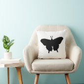 Butterfly Graphic Black and White Throw Pillow Kissen (Stuhl )