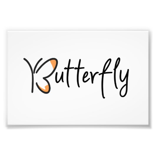 Butterfly Graphic Design, Butterfly Fotodruck (Vorne)