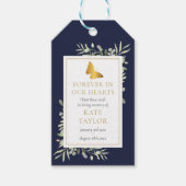 Butterfly Greenerity Funeral Seed Packet Foto Geschenkanhänger (Vorderseite)