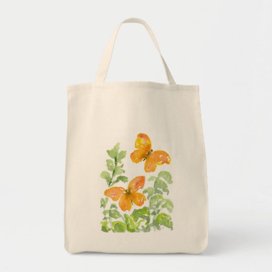 Butterfly Grocery Tote Bag Tragetasche (Vorne)