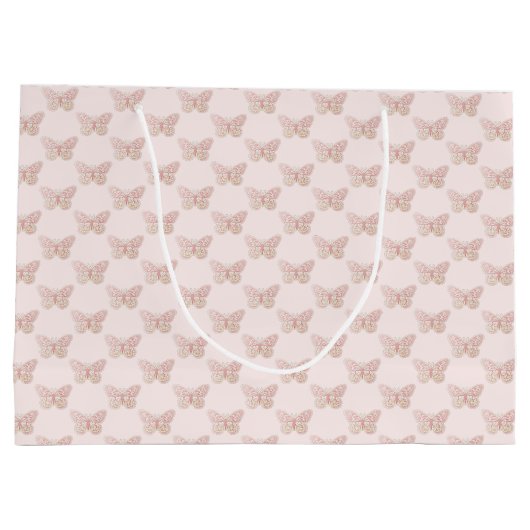 Butterfly Große Geschenktasche Geschenktüte (Rückseite)