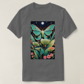 Butterfly Grunge Fairycore Ästhetische Luna Moth M T-Shirt (Design vorne)