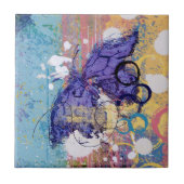Butterfly Grunge Fliese (Vorderseite)