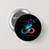 Butterfly Guillain Byrre-Syndrom Bewusstsein Button (Vorne & Hinten)
