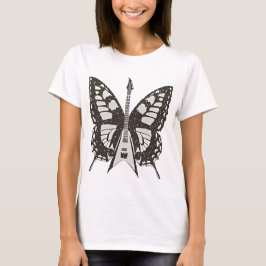 butterfly guitar t shirt