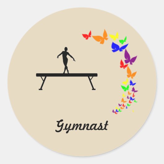 Butterfly Gymnast Stickers (Vorderseite)
