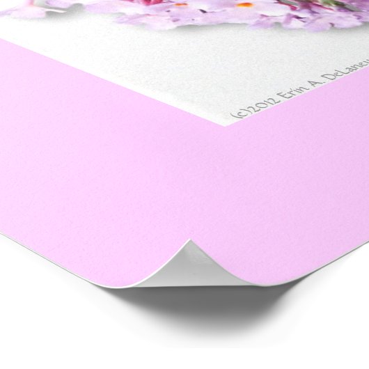 Butterfly Haiku-Plakat Poster (Ecke)