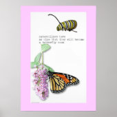 Butterfly Haiku-Plakat Poster (Vorne)